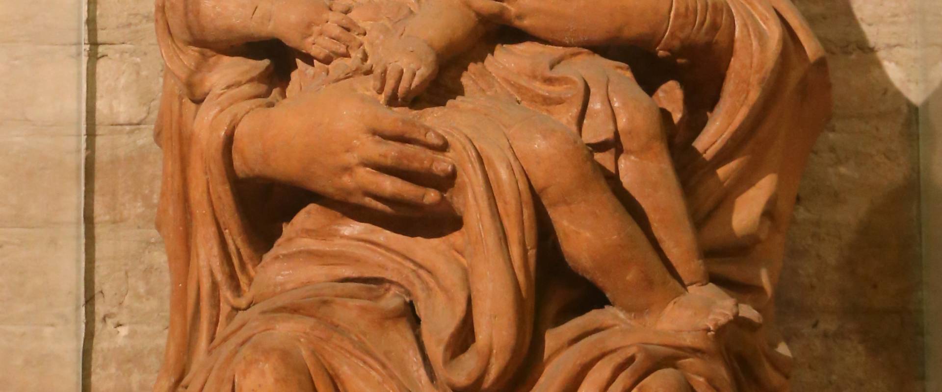 Forlì, san mercuriale, interno, madonna col bambino in terracotta foto di Sailko